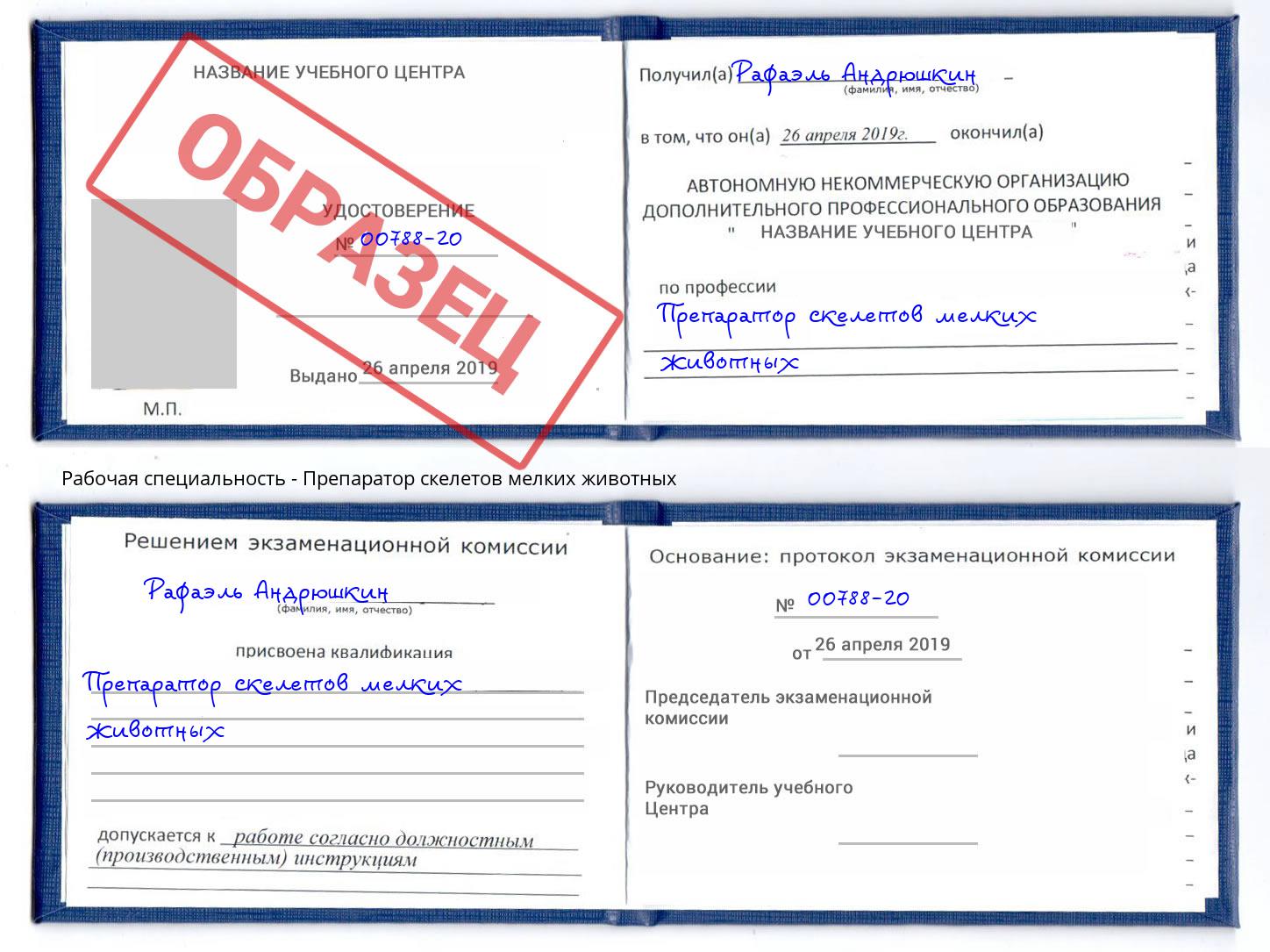 Препаратор скелетов мелких животных Белово